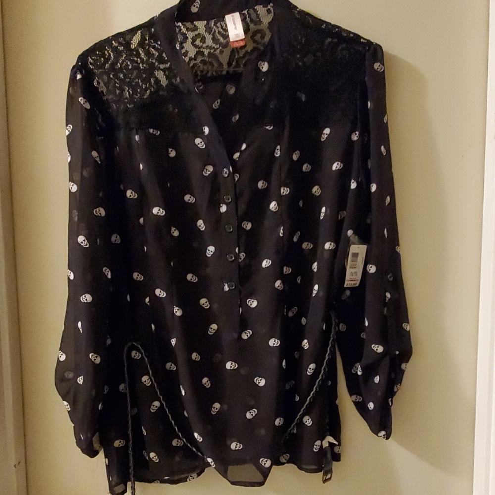 Black long sleeve blouse